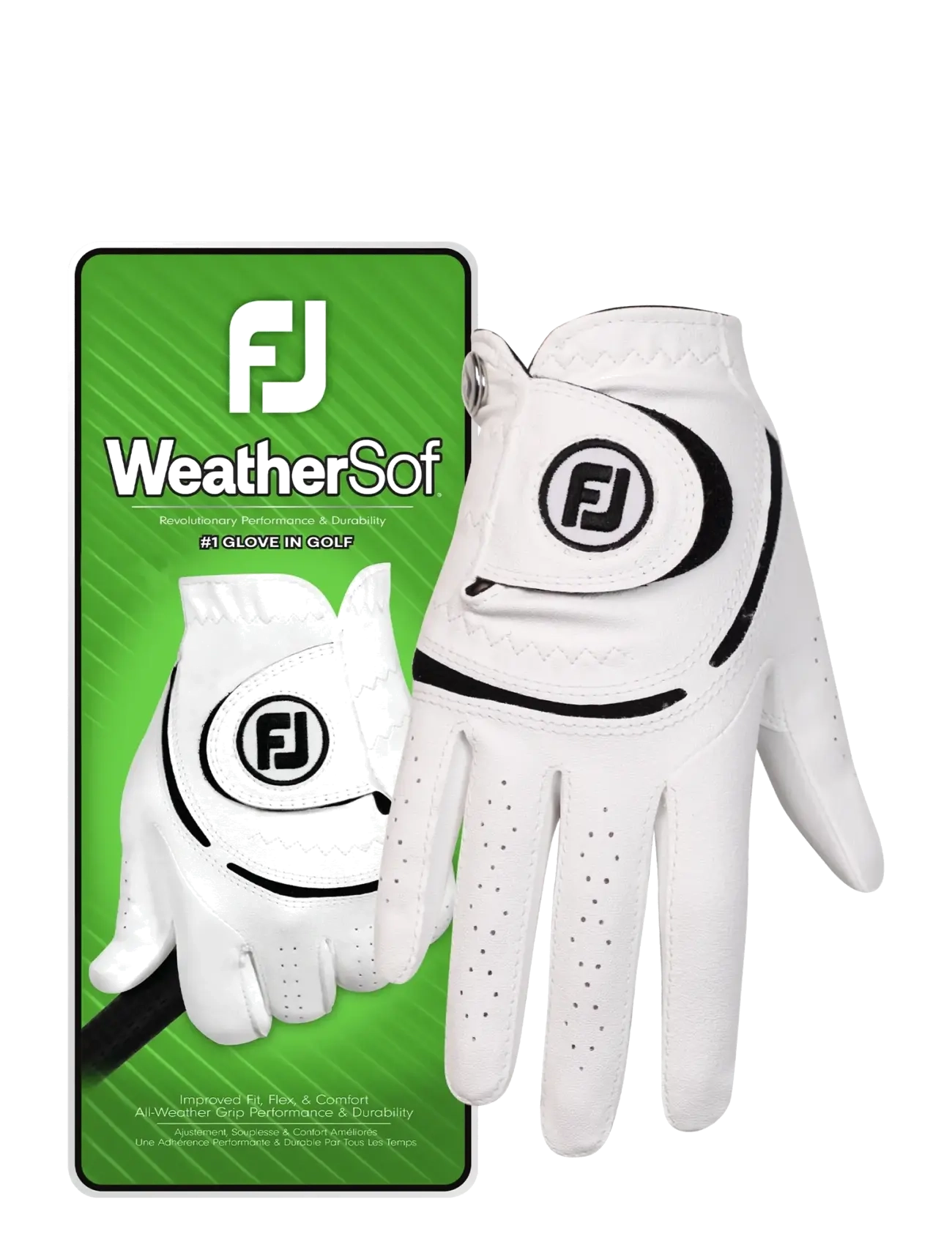 FootJoy - WeatherSof - golf gloves - white - 1