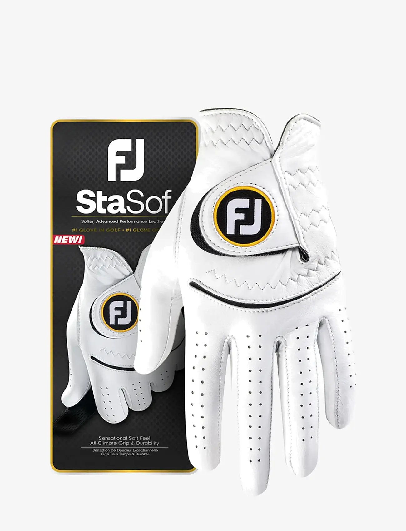 FootJoy - StaSof - golfhandskar - white - 0