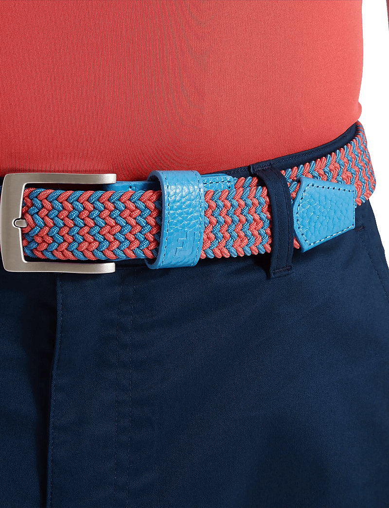 FootJoy - FJ BRAIDED BELT - accessoires - coastal blue / nantucket red - 0