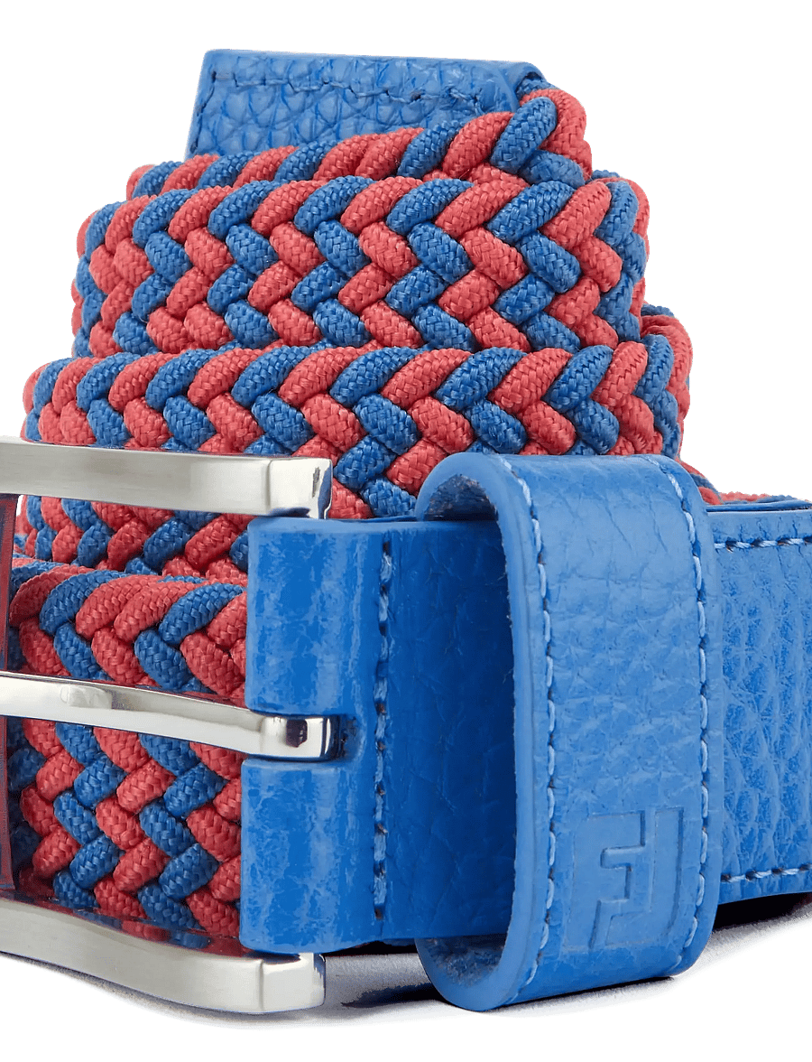 FootJoy - FJ BRAIDED BELT - accessories - coastal blue / nantucket red - 3