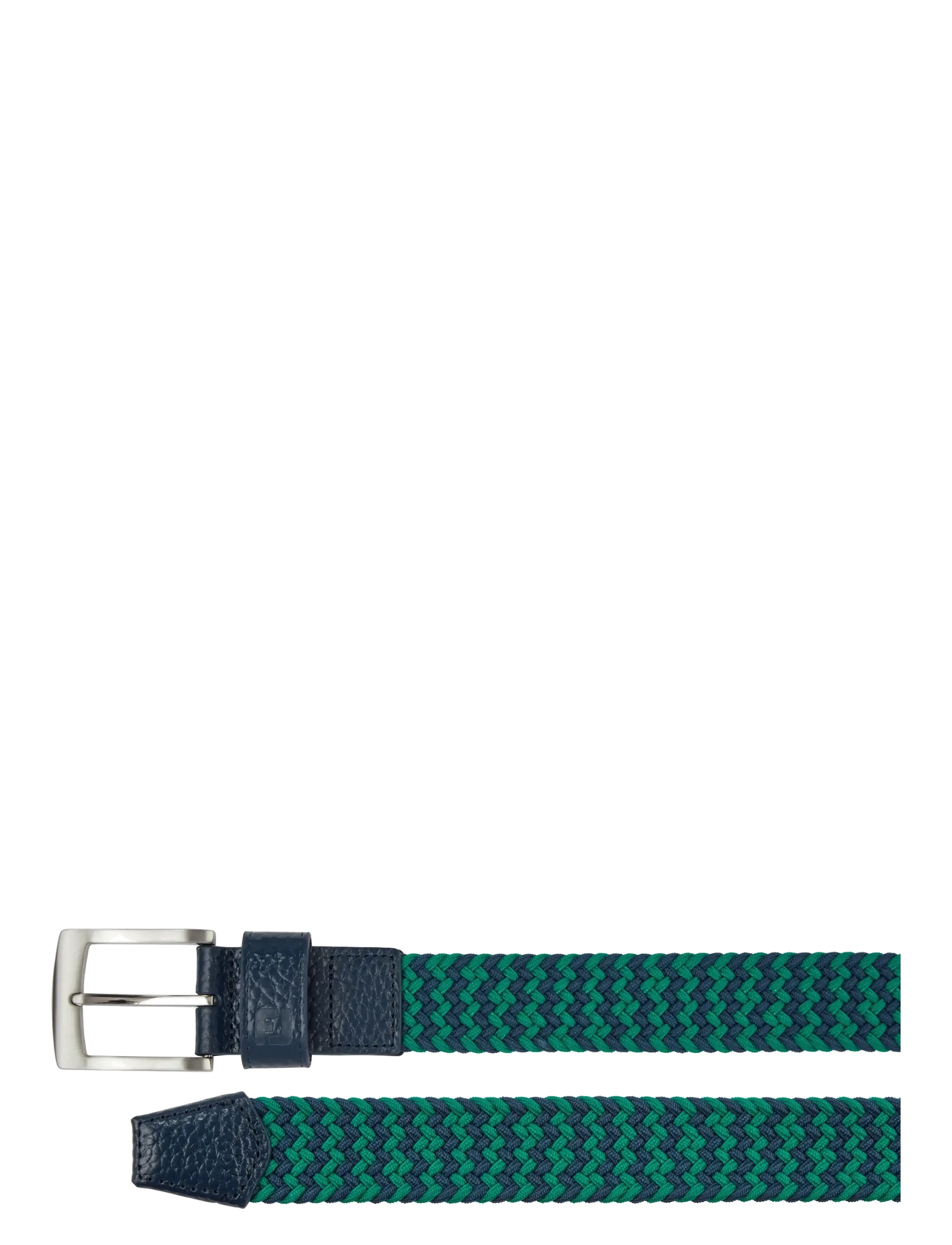 FootJoy FJ BRAIDED BELT - Belter - NAVY / FIELD GREEN / green