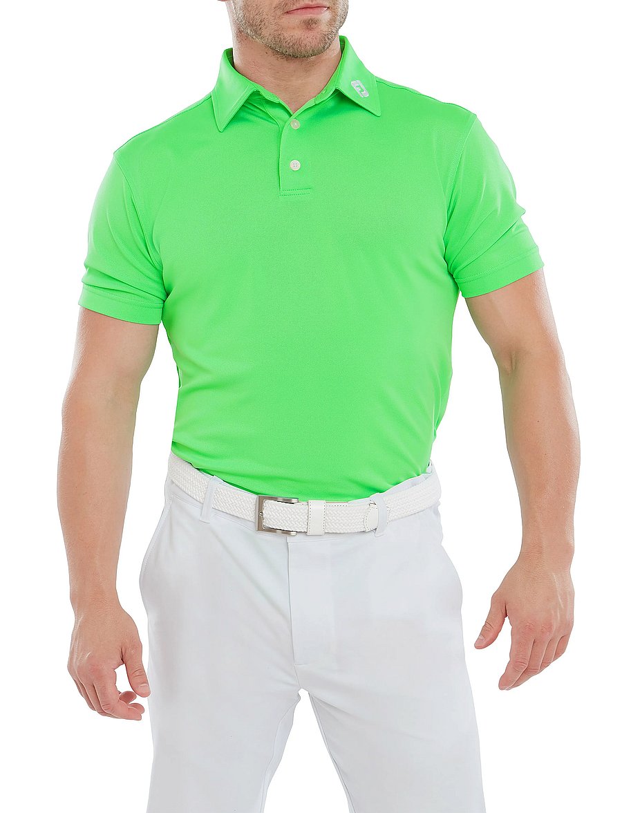 FootJoy - Stretch Pique Solid - polos - green - 0
