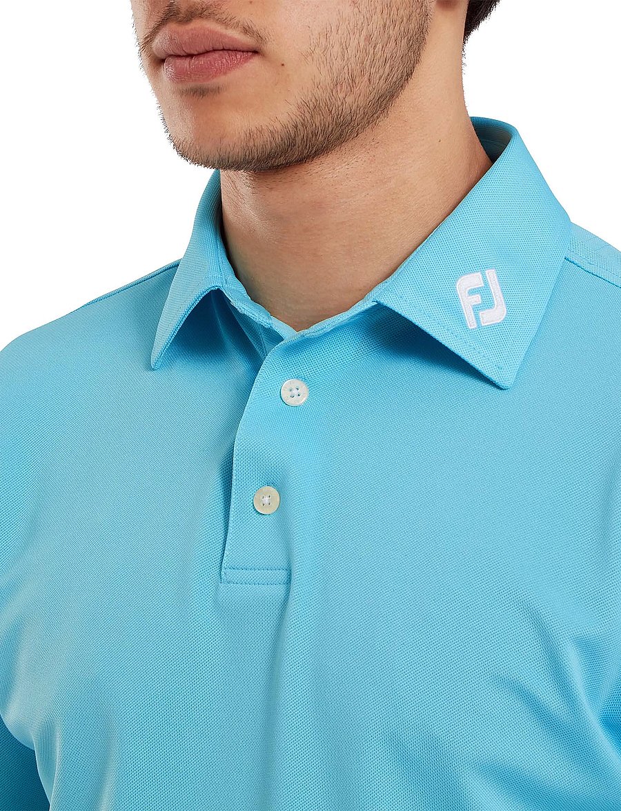 FootJoy - Stretch Pique Solid - alussärgid ja t-särgid - light blue - 4