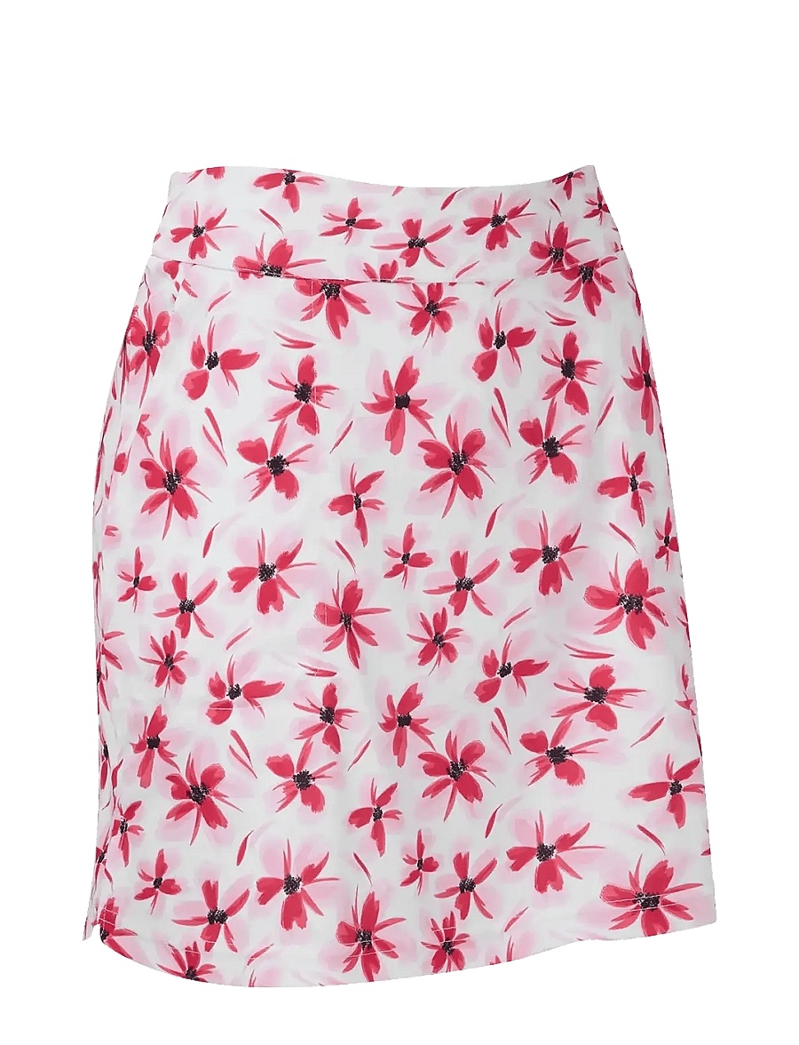 FootJoy - Floral Print Knit Skort - kjoler & nederdele - pink - 1