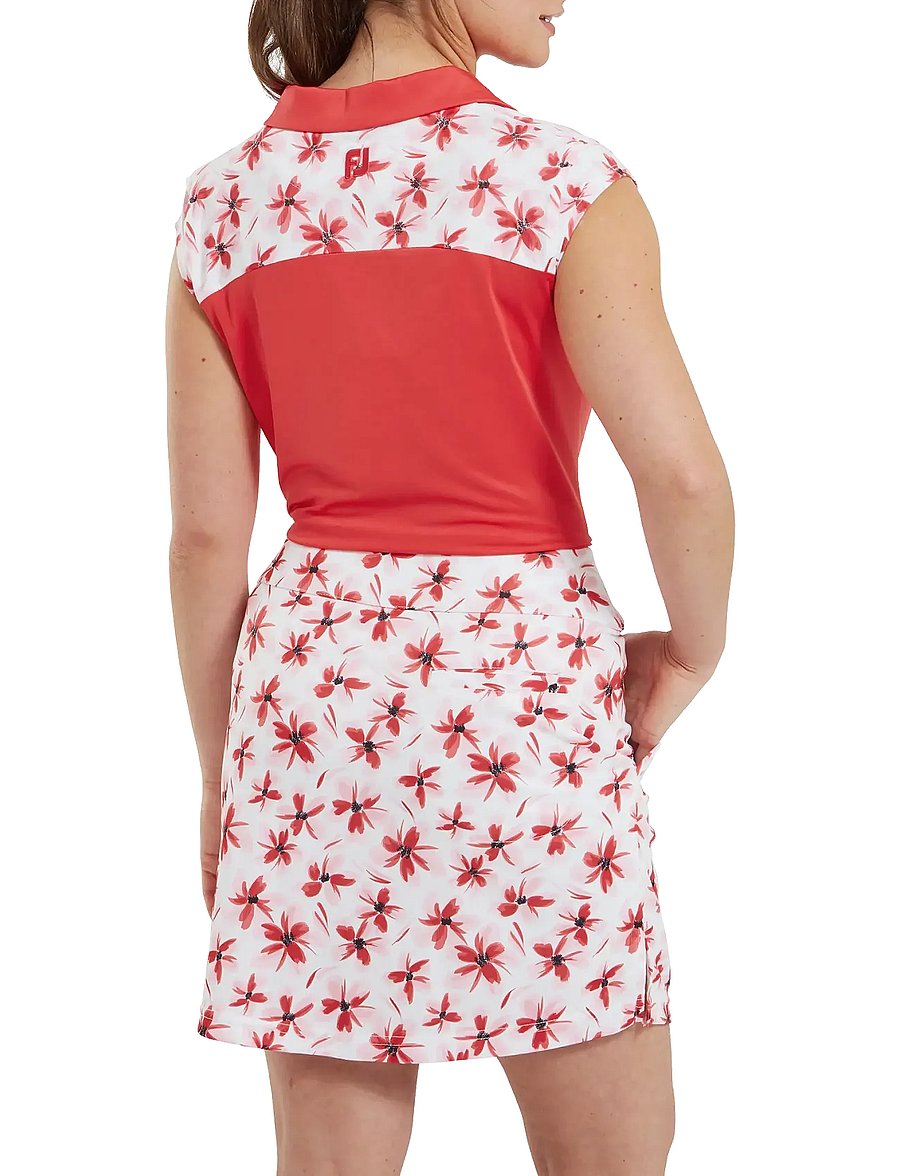 FootJoy - Floral Print Knit Skort - kjoler & nederdele - pink - 3