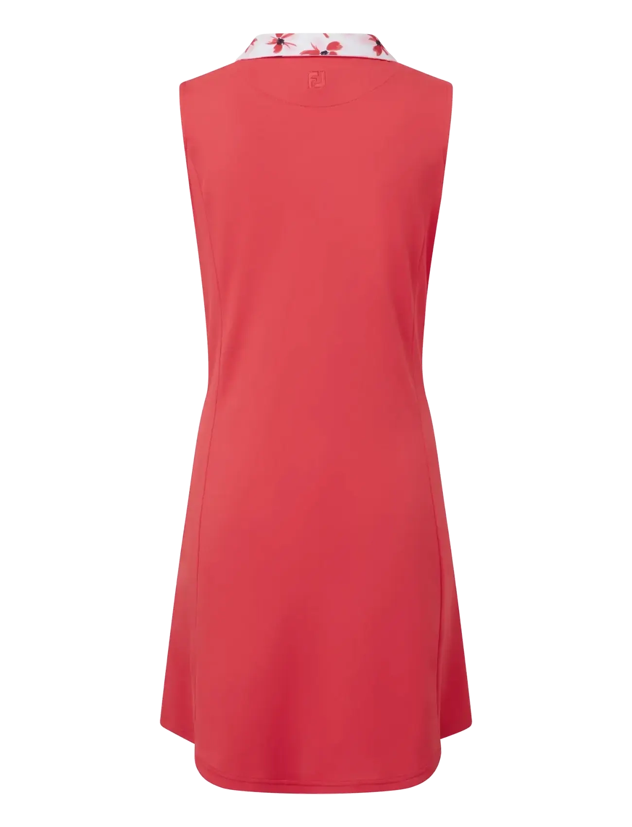 FootJoy - Dress with Floral Trim - kleider & röcke - red - 2