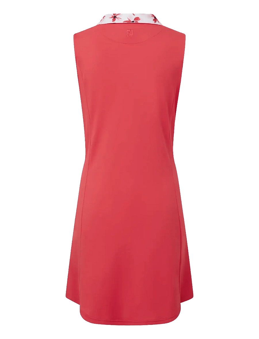 FootJoy - Dress with Floral Trim - kleidid ja seelikud - red - 2