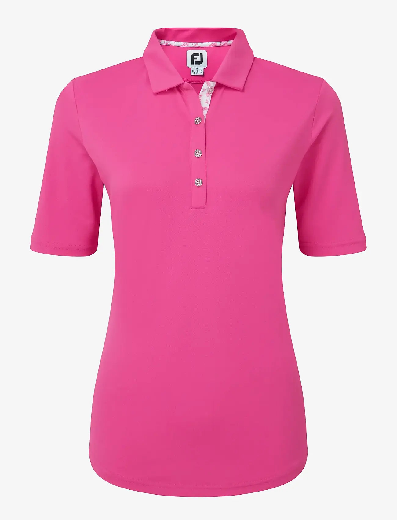 FootJoy - Half-Sleeve Solid - oberteile & t-shirts - pink - 0