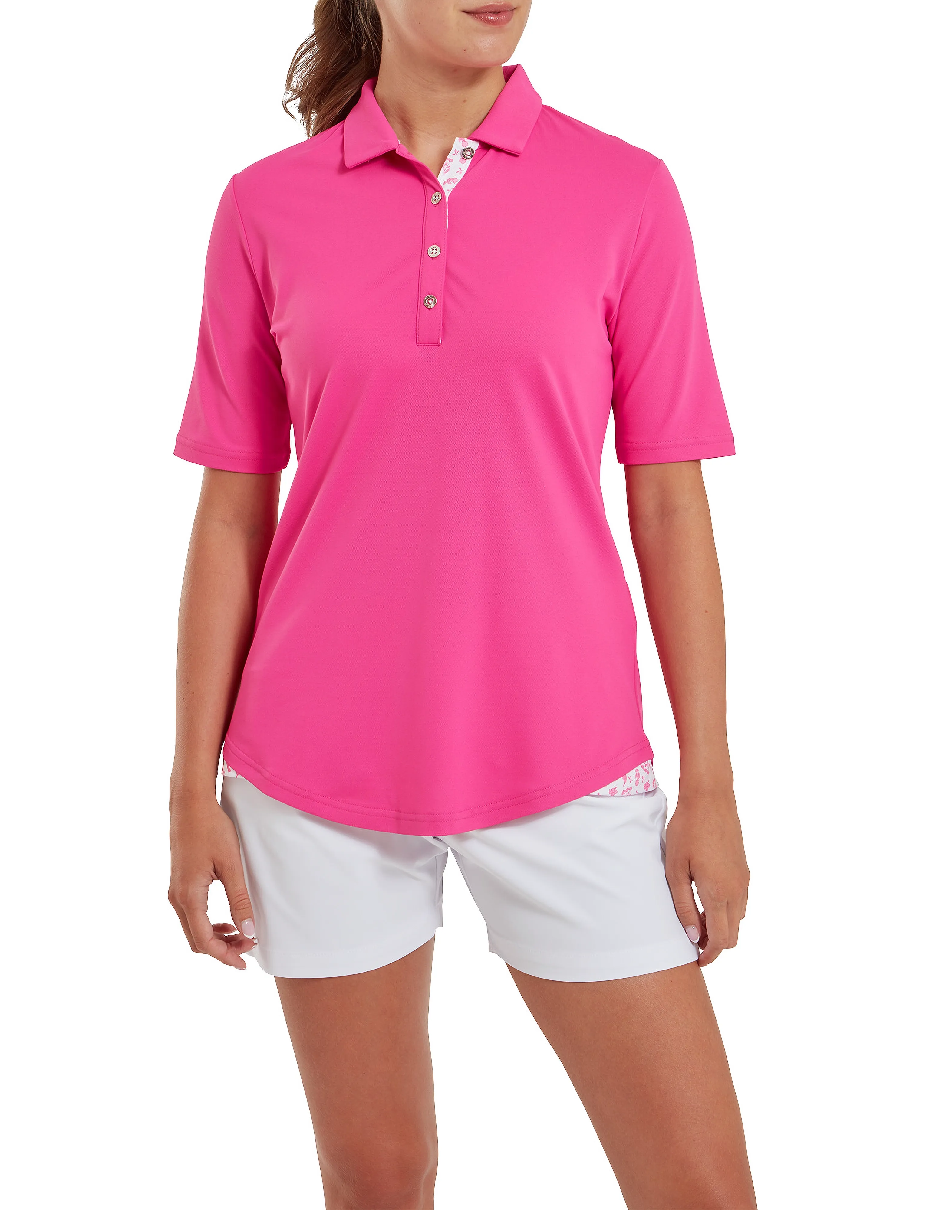 FootJoy Women's Short, L, Sport Shorts, Weiß - Golf Frauen