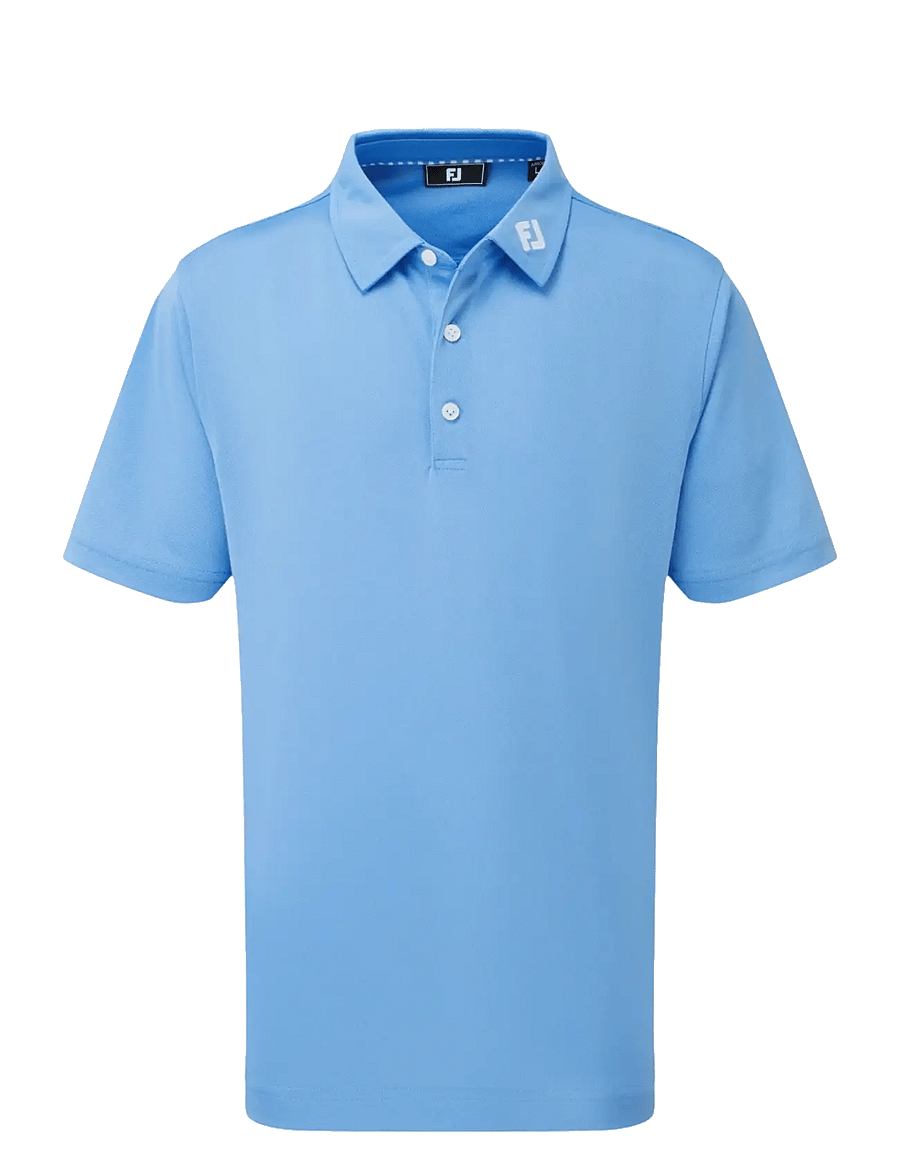 FootJoy - Stretch Pique Solid - kurzärmelig - light blue - 0