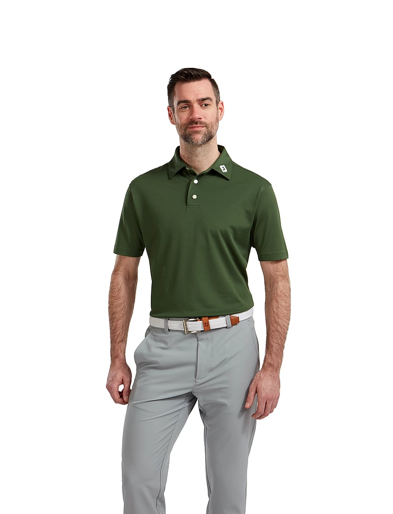 FootJoy - Stretch Pique Solid - oberteile & t-shirts - dark green - 0