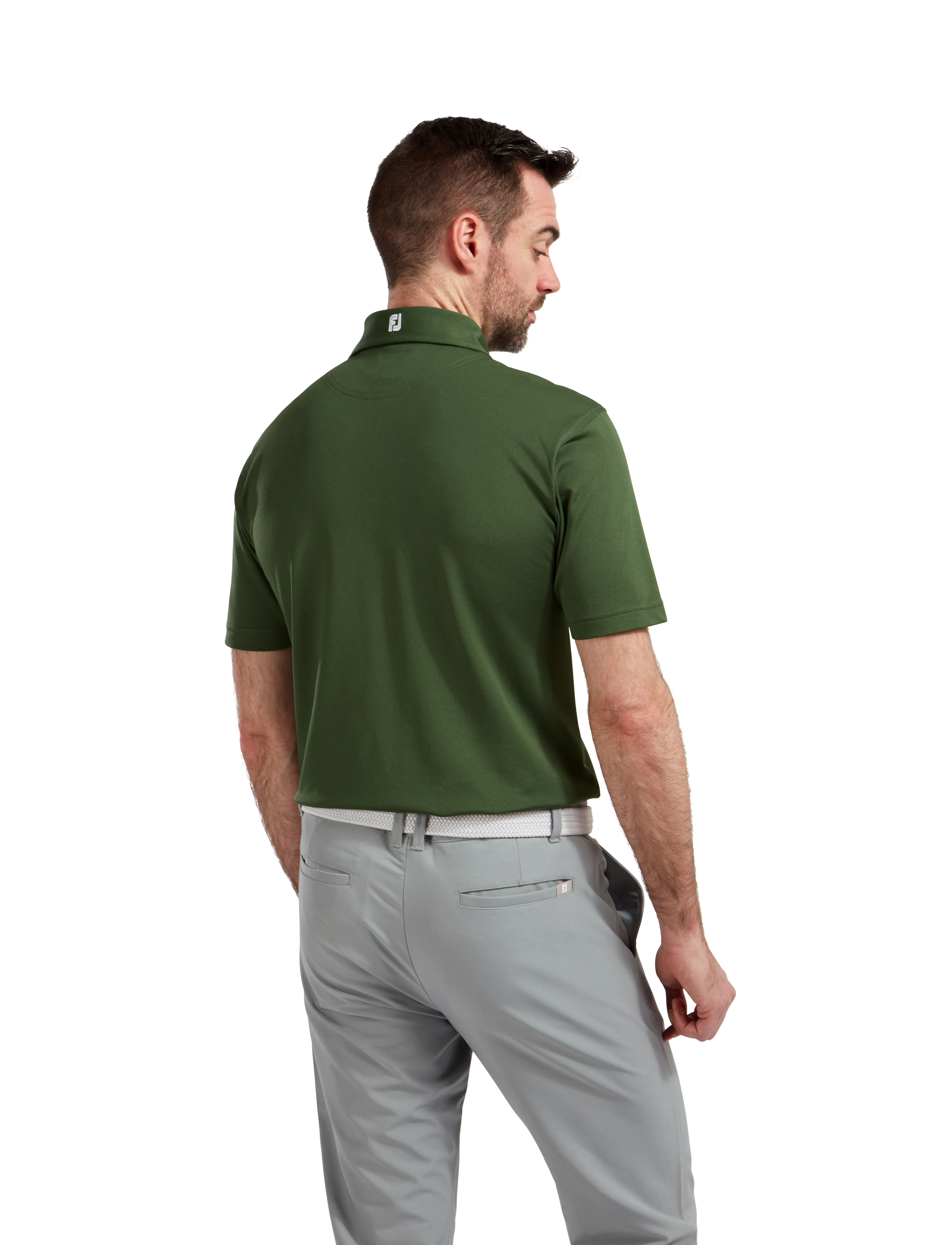 FootJoy - Stretch Pique Solid - oberteile & t-shirts - dark green - 3