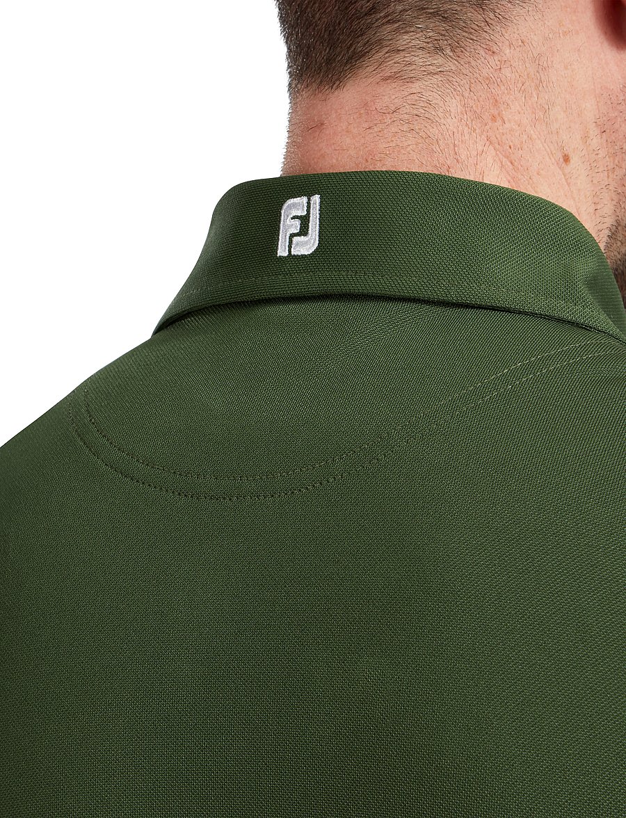 FootJoy - Stretch Pique Solid - oberteile & t-shirts - dark green - 4