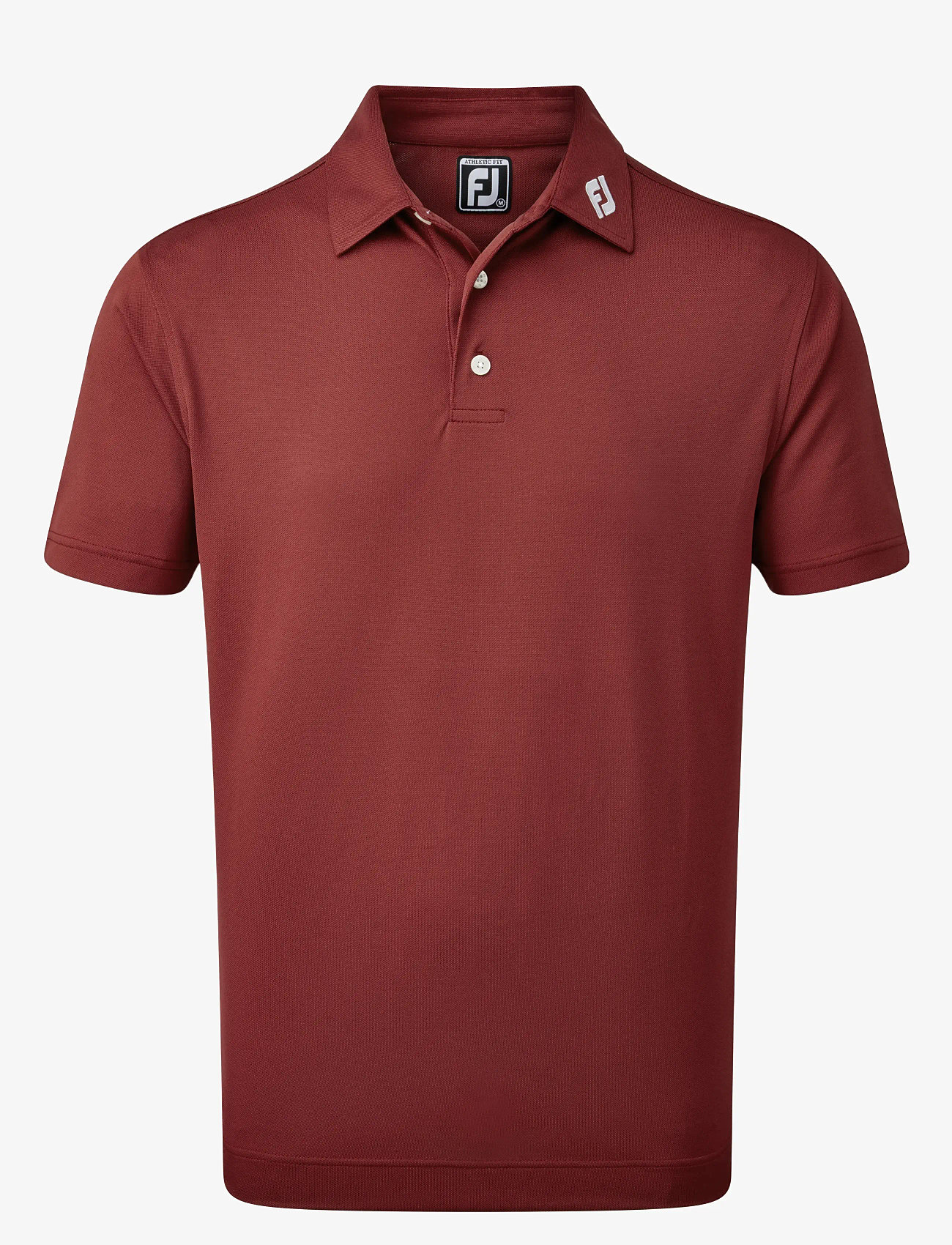FootJoy - Stretch Pique Solid - toppar & t-shirts - burgundy - 1