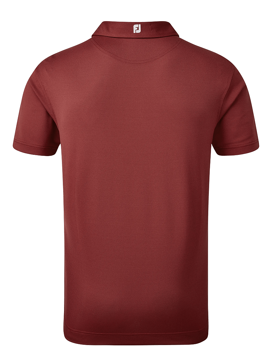 FootJoy - Stretch Pique Solid - oberteile & t-shirts - burgundy - 2