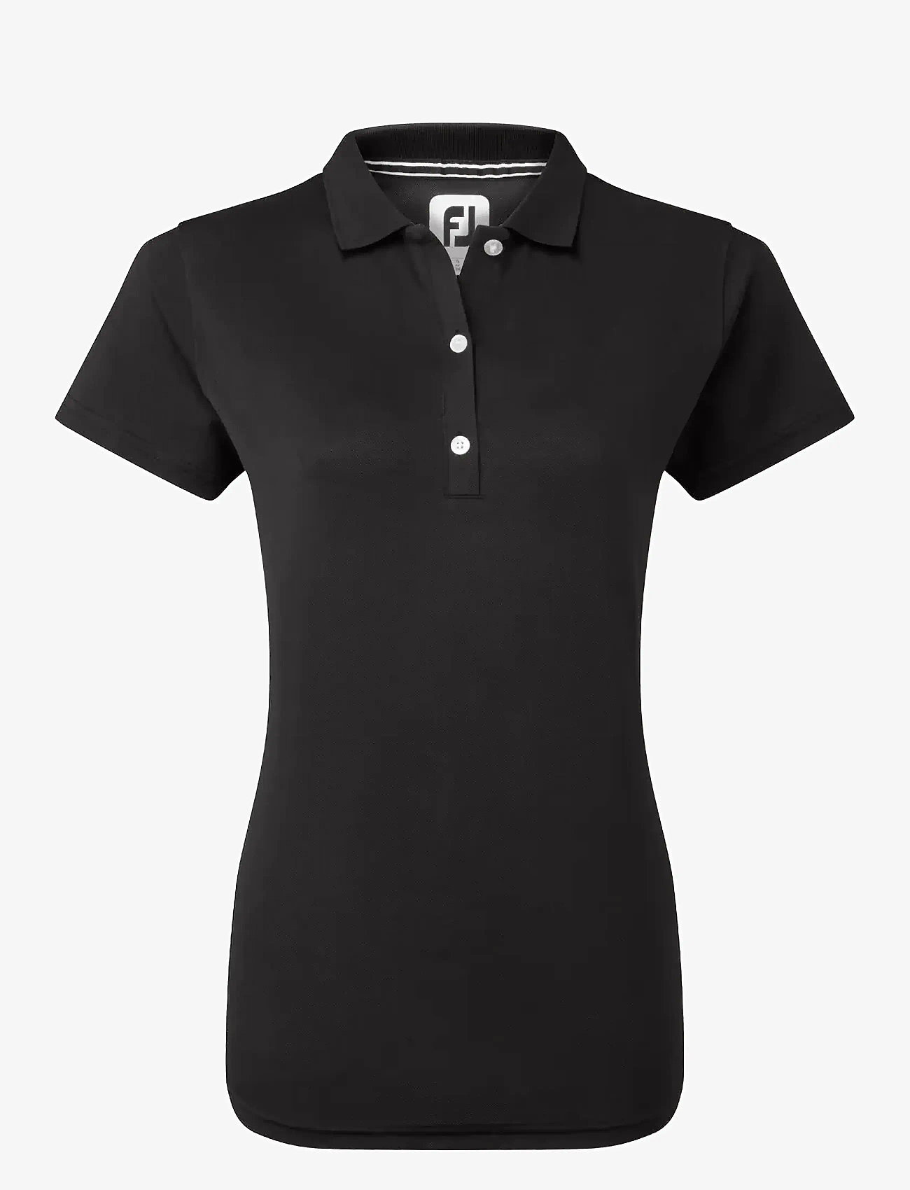 FootJoy - Stretch Pique Solid - t-särgid - black - 1
