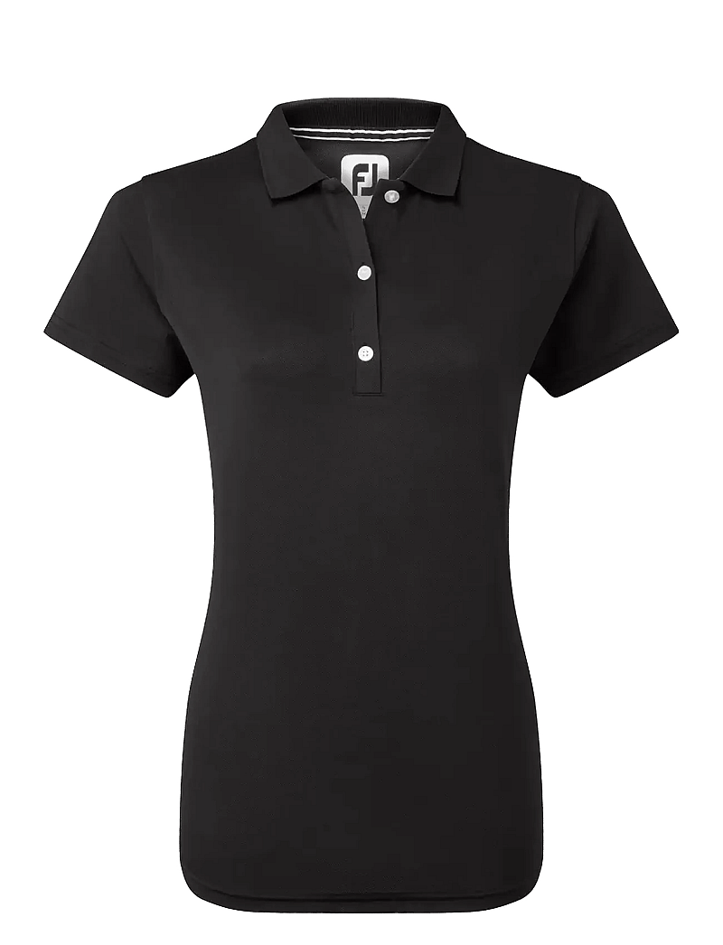 FootJoy - Stretch Pique Solid - t-särgid - black - 1