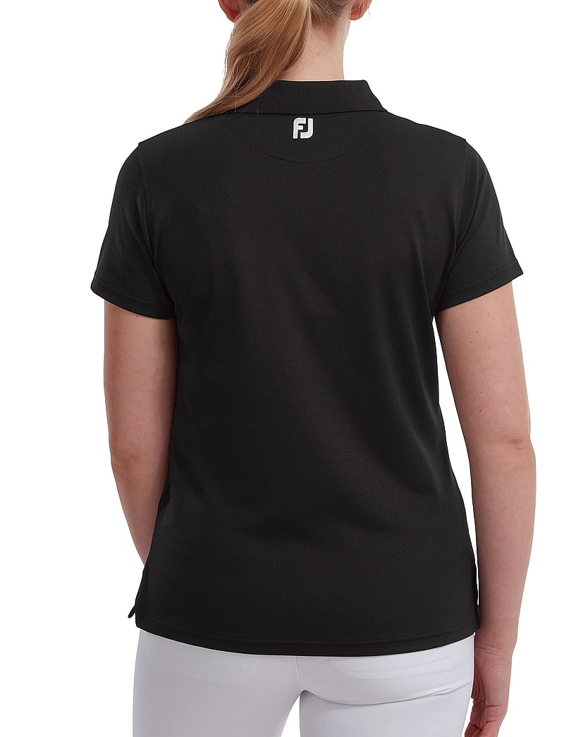 FootJoy - Stretch Pique Solid - t-särgid - black - 3