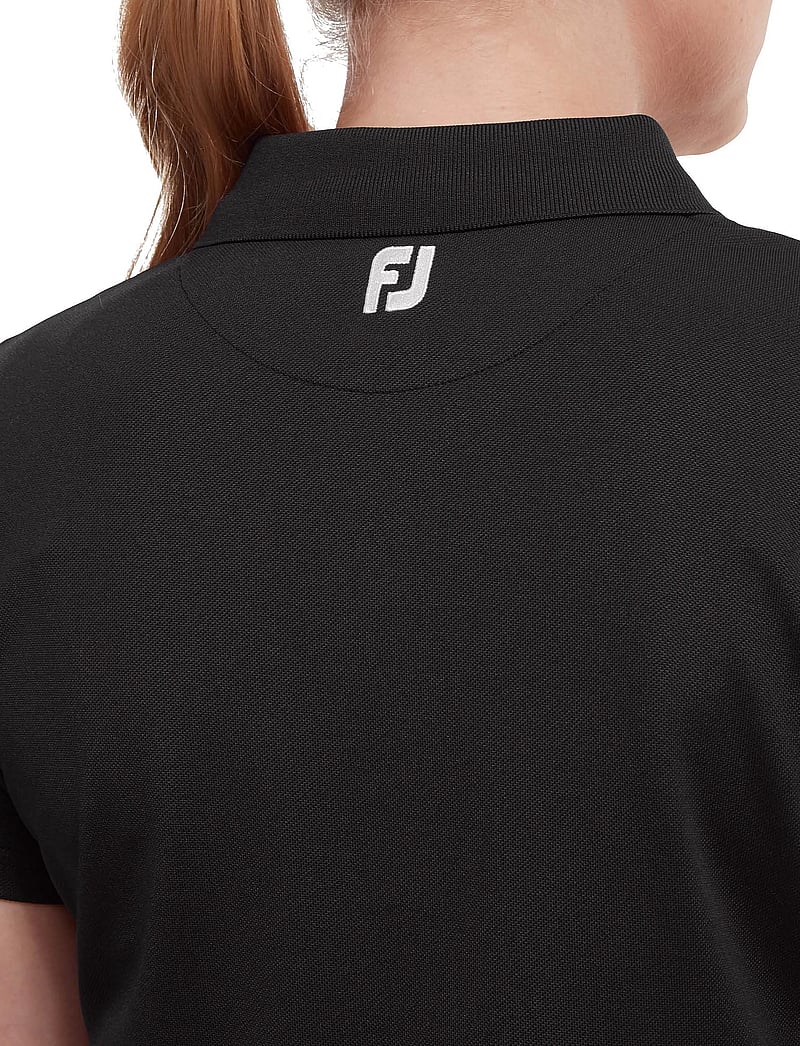 FootJoy - Stretch Pique Solid - t-särgid - black - 4