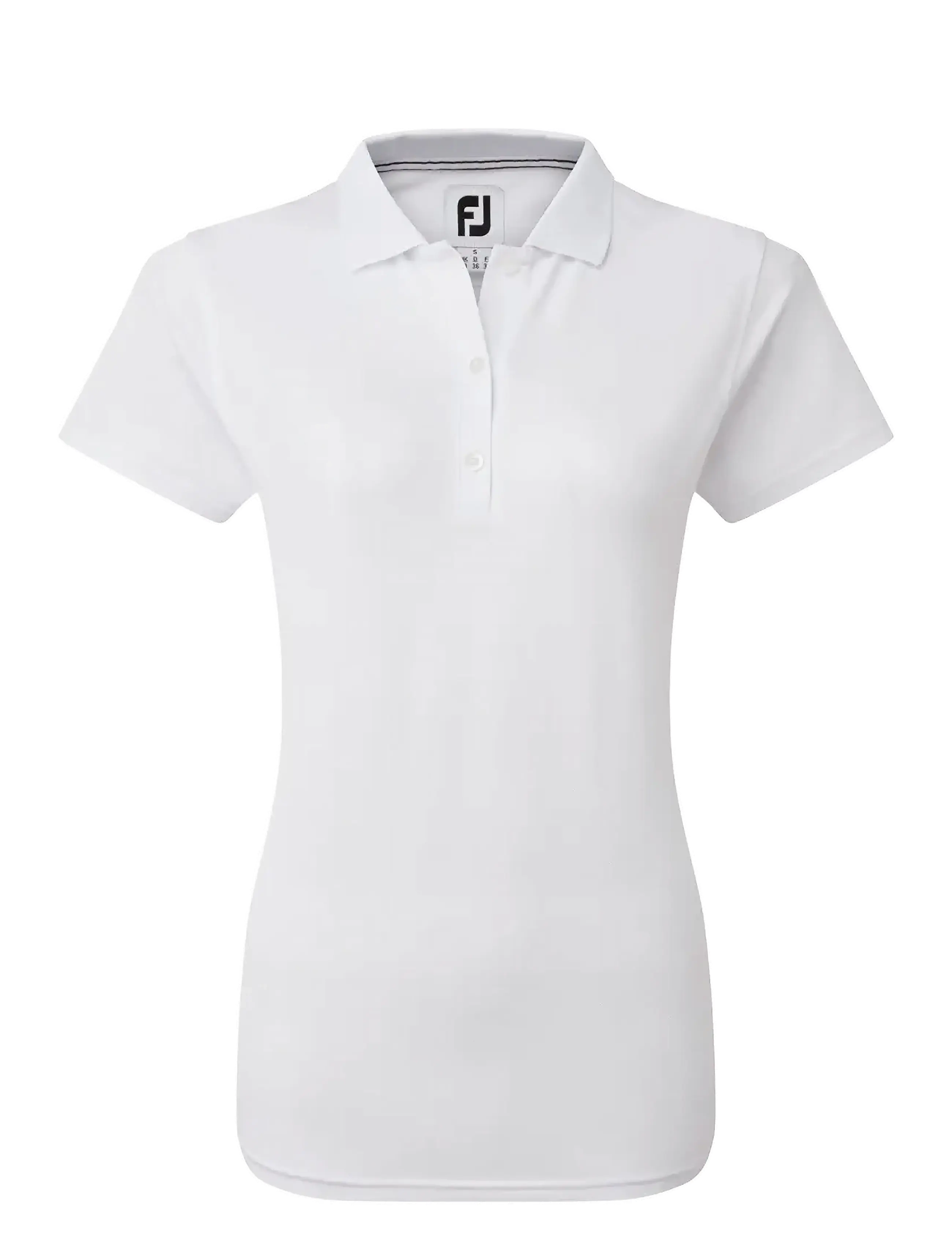 FOOTJOY Stretch Pique Solid Weiß - M - Damen
