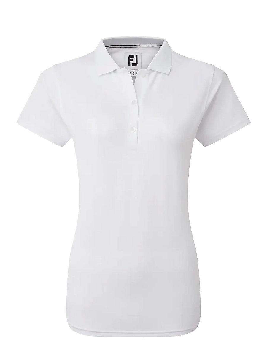 FootJoy - Stretch Pique Solid - oberteile & t-shirts - white - 1