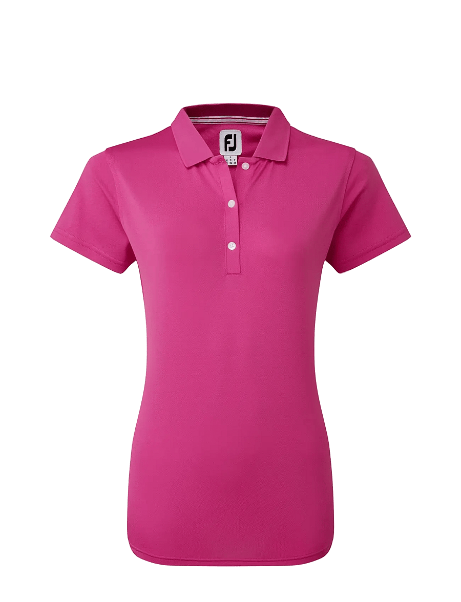 FootJoy - Stretch Pique Solid - oberteile & t-shirts - pink - 1