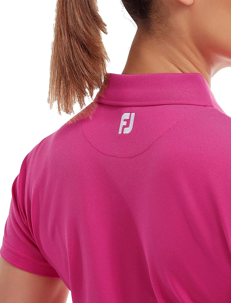 FootJoy - Stretch Pique Solid - crop-tops - pink - 4