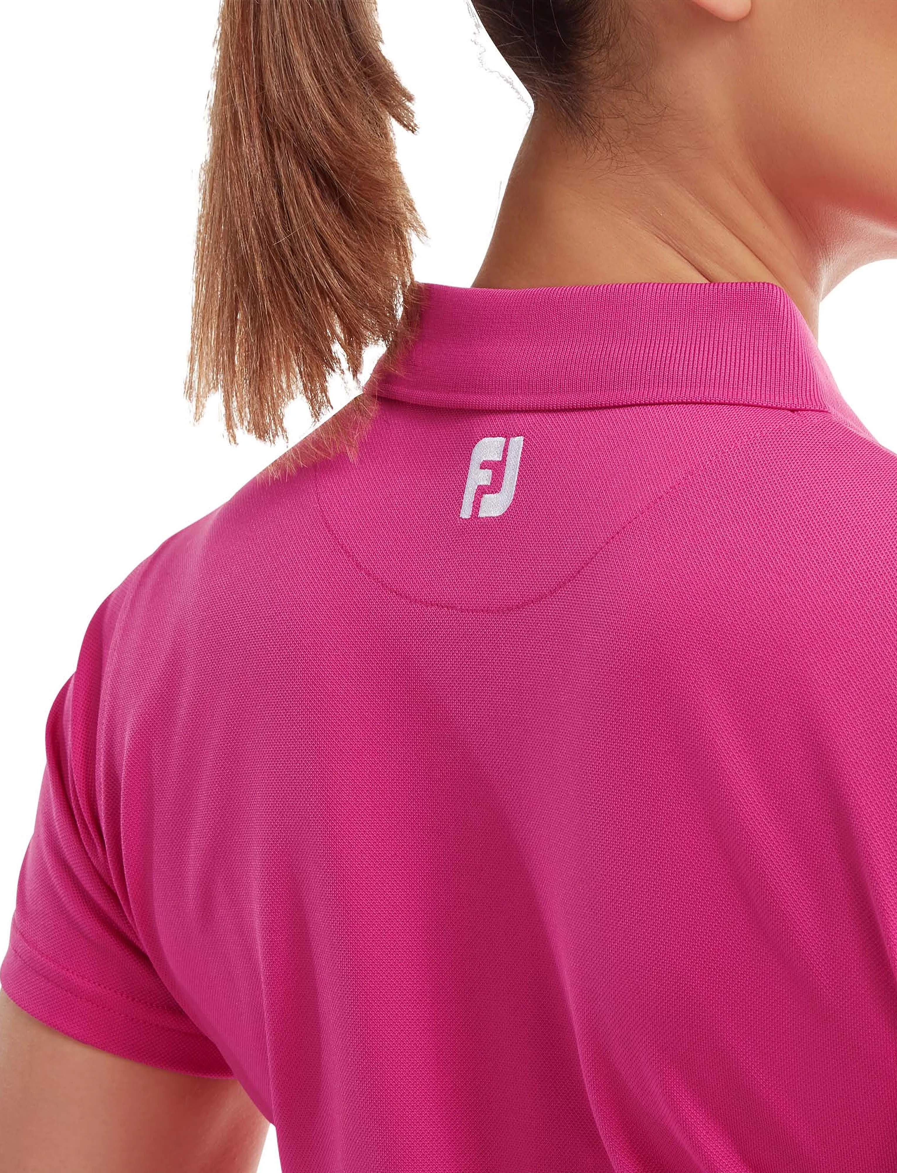 FootJoy - Stretch Pique Solid - oberteile & t-shirts - pink - 4