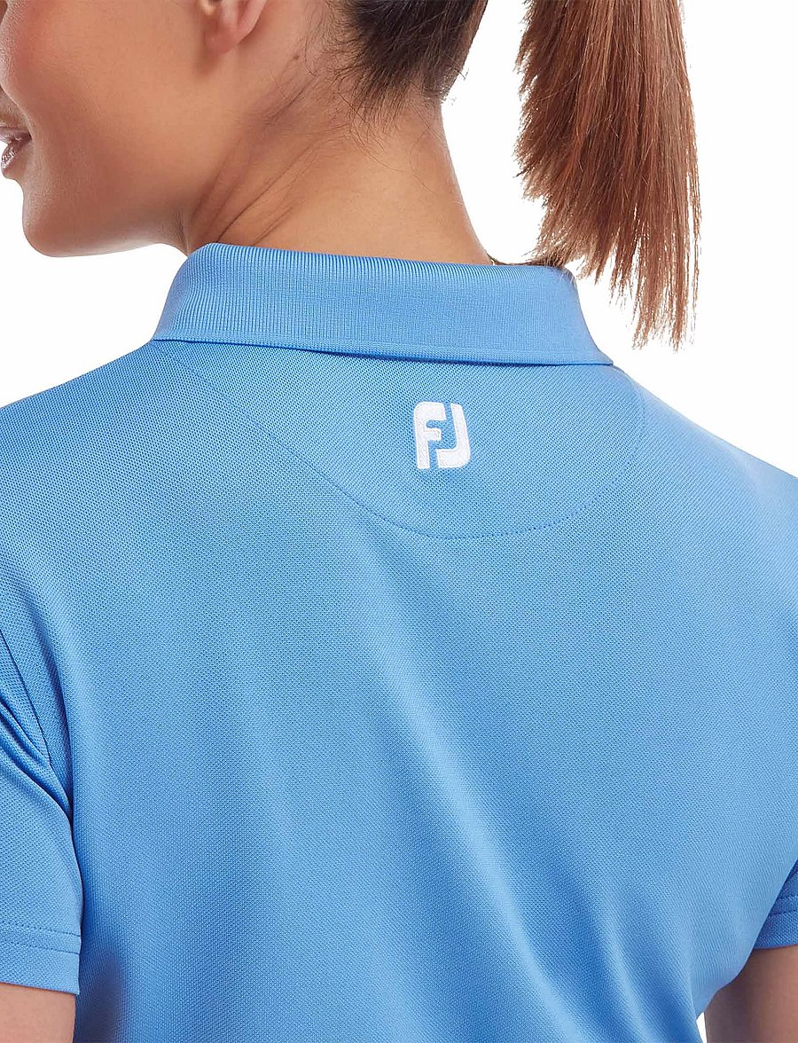 FootJoy - Stretch Pique Solid - oberteile & t-shirts - blue - 4