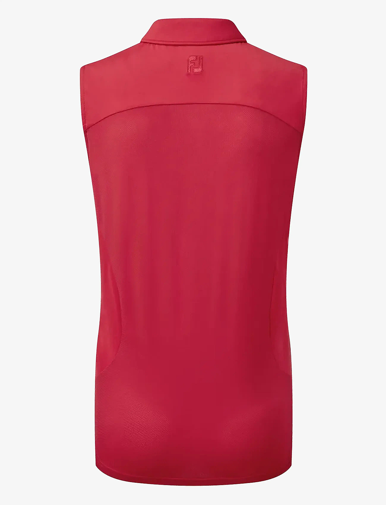 FootJoy - Women's Mesh Back Solid Sleeveless Lisle - oberteile & t-shirts - red - 2