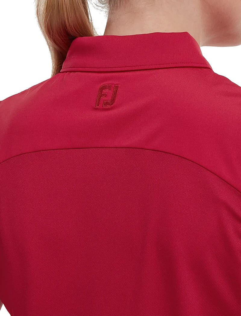 FootJoy - Women's Mesh Back Solid Sleeveless Lisle - oberteile & t-shirts - red - 4