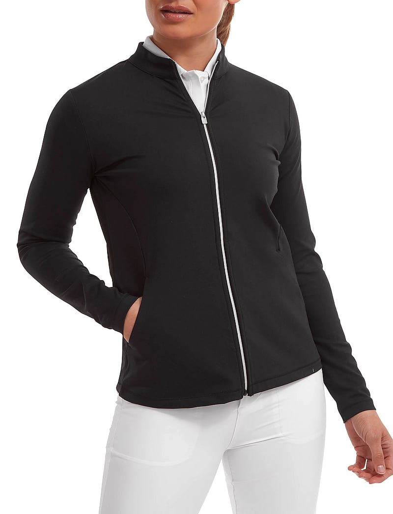 FootJoy - Full-Zip Midlayer - funktionsunterwäsche - oberteile - black - 0