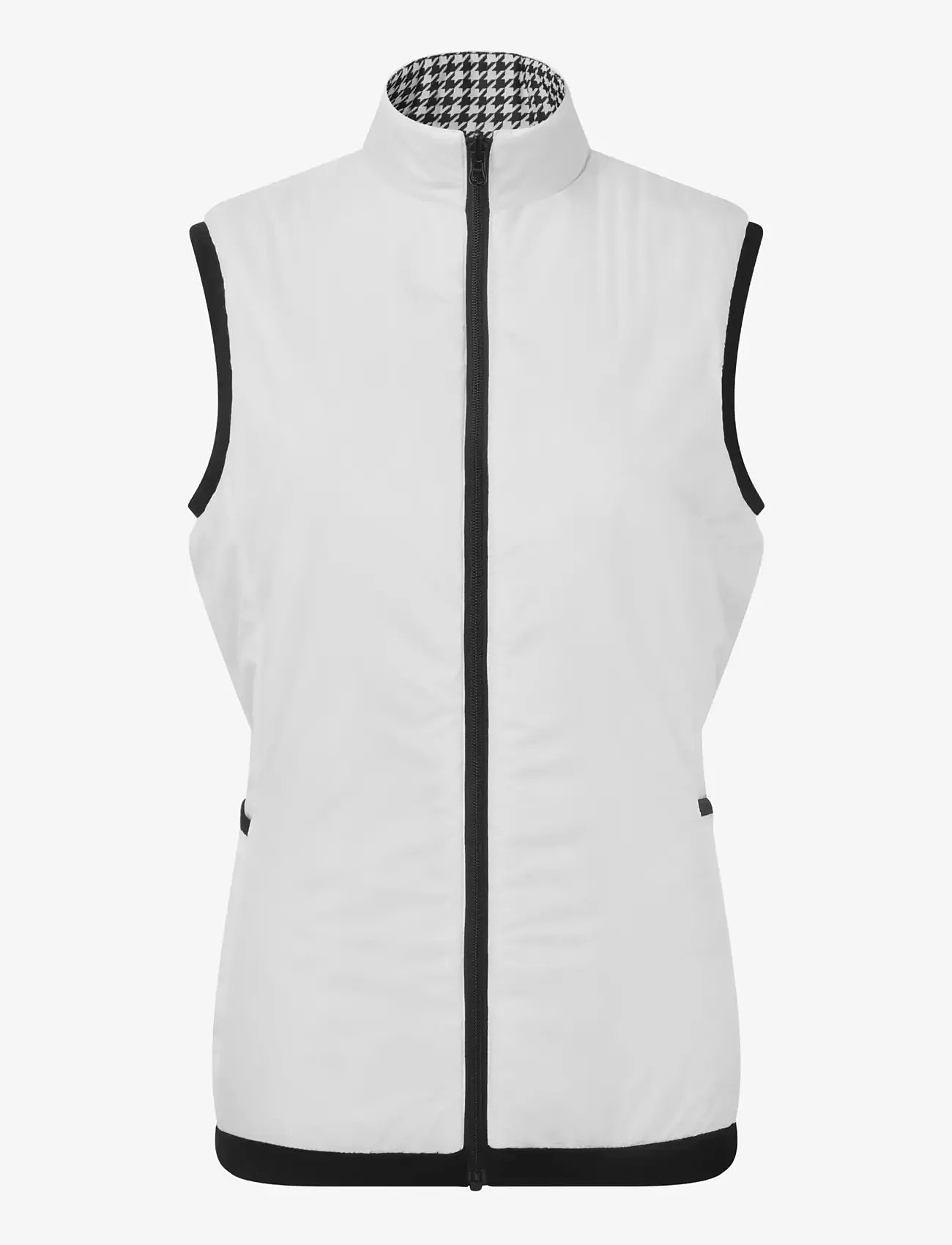 FootJoy - Insulated Reversible Houndstooth Vest - outerwear - black - 0