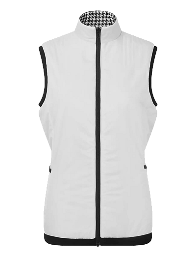 FootJoy Insulated Reversible Houndstooth Vest - Kleidung - BLACK / white