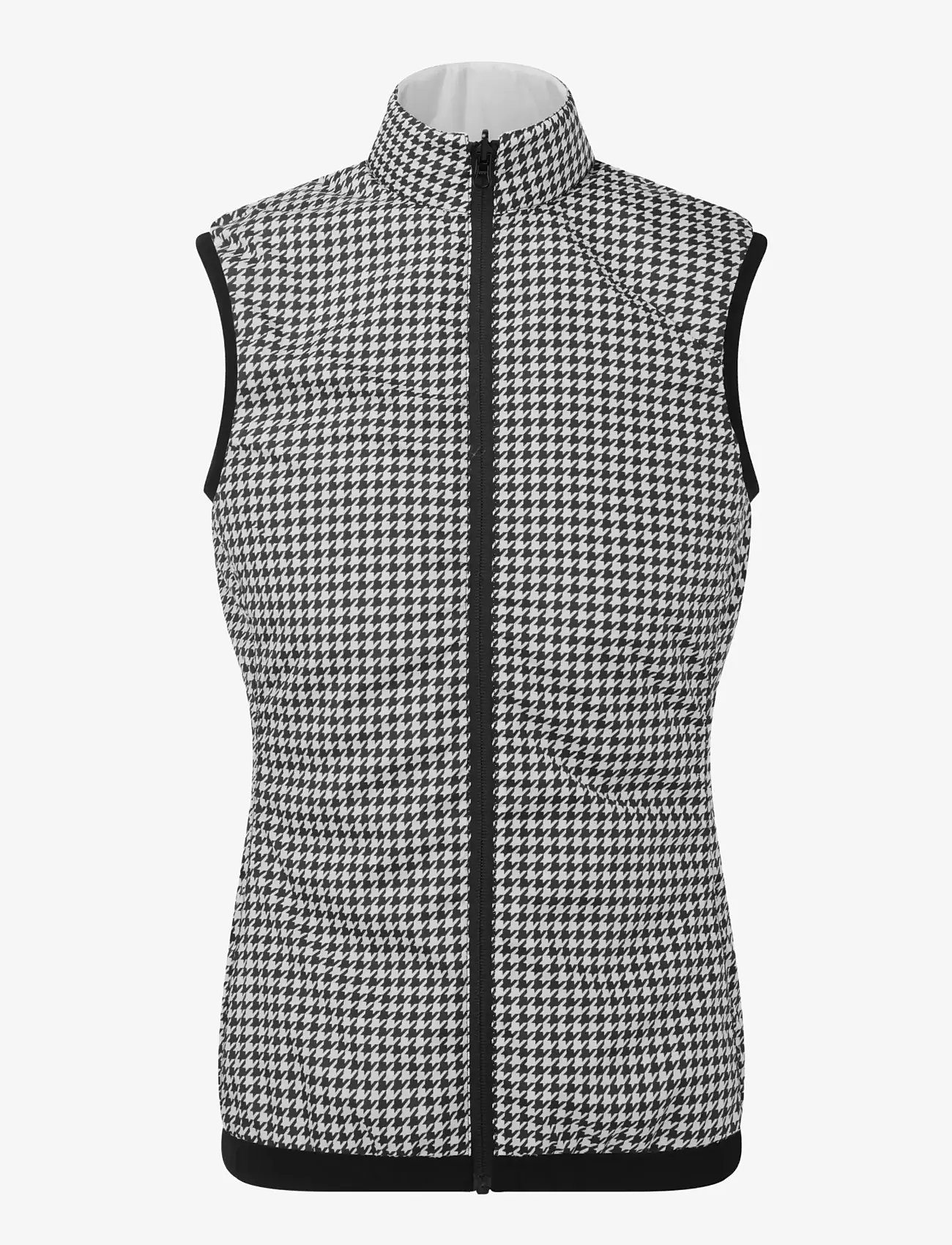 FootJoy - Insulated Reversible Houndstooth Vest - outerwear - black - 1