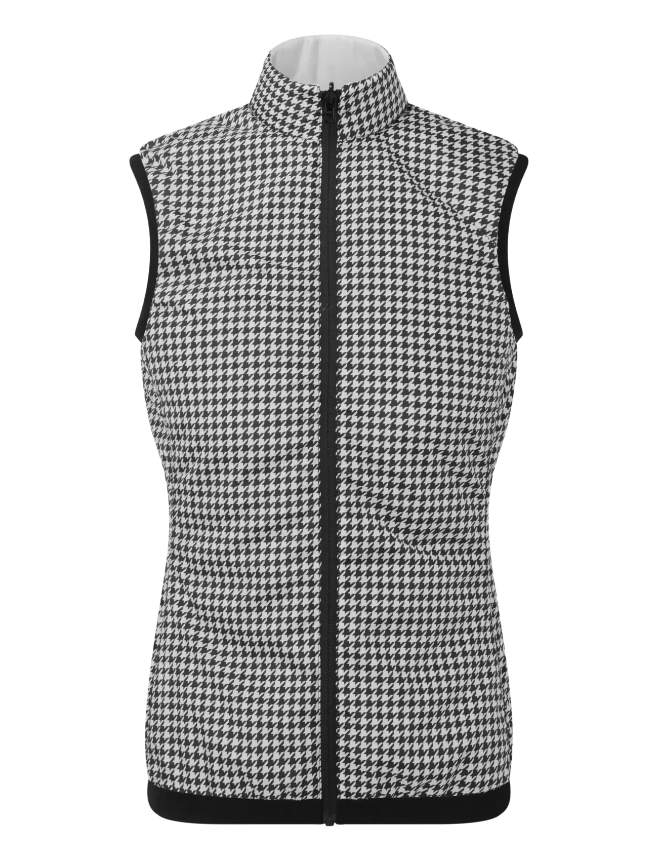 FootJoy - Insulated Reversible Houndstooth Vest - outdoor - black - 1