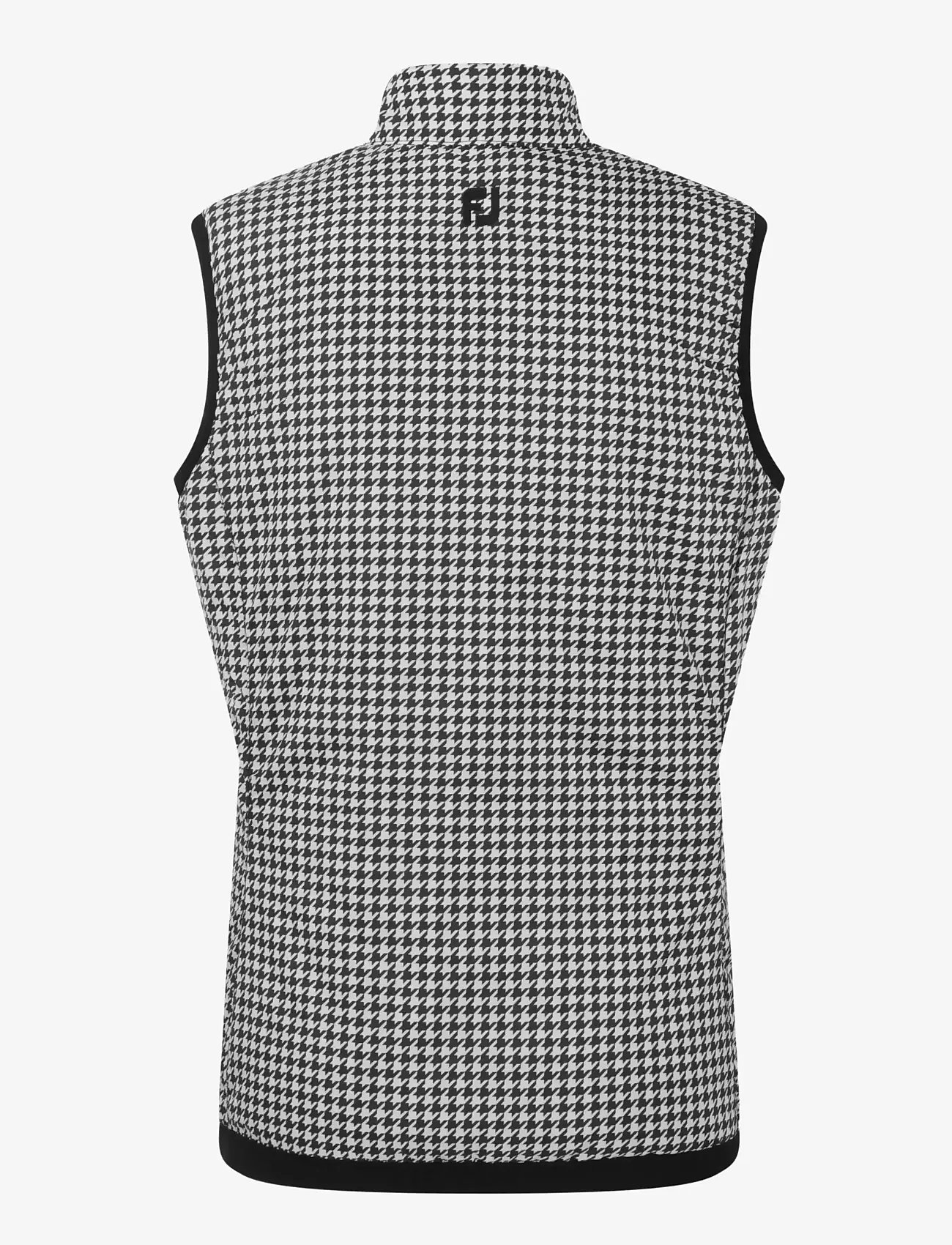 FootJoy - Insulated Reversible Houndstooth Vest - outerwear - black - 3