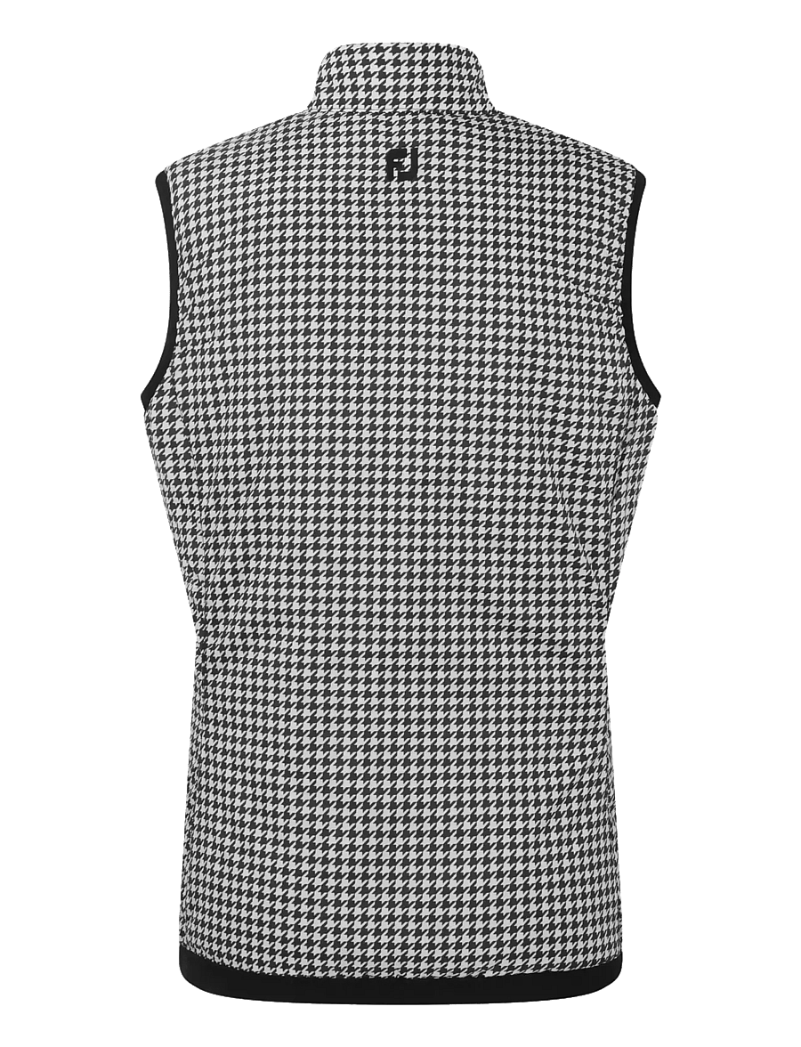 FootJoy - Insulated Reversible Houndstooth Vest - outdoor - black - 3