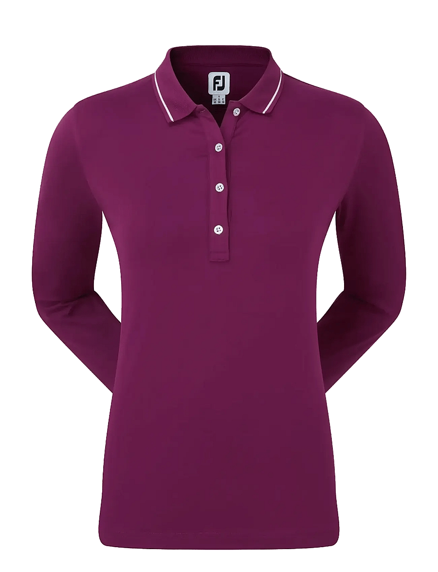 FootJoy - Thermal Long Sleeve Shirt - polos - purple - 0