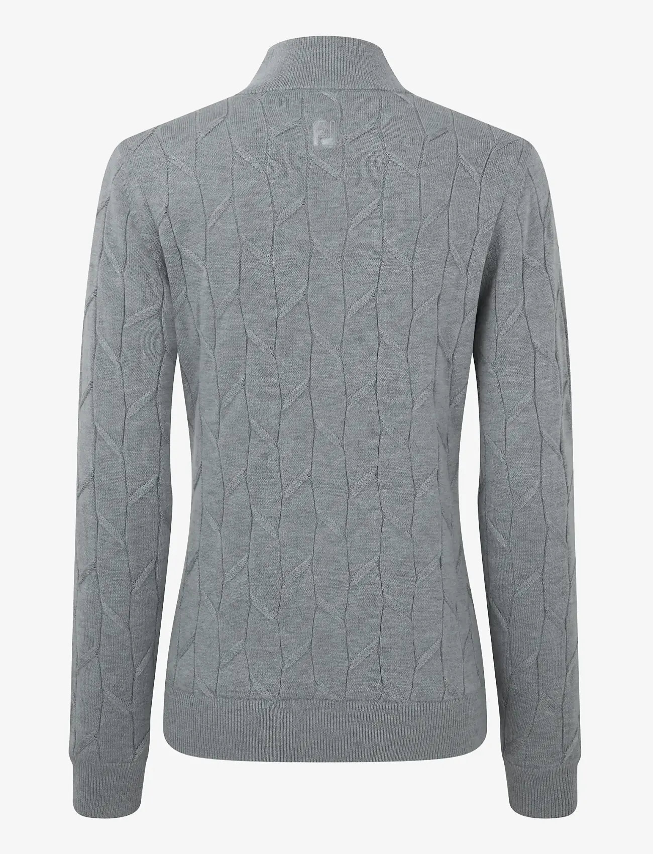 FootJoy - Full-Zip Lined Pullover - strik - grey - 1