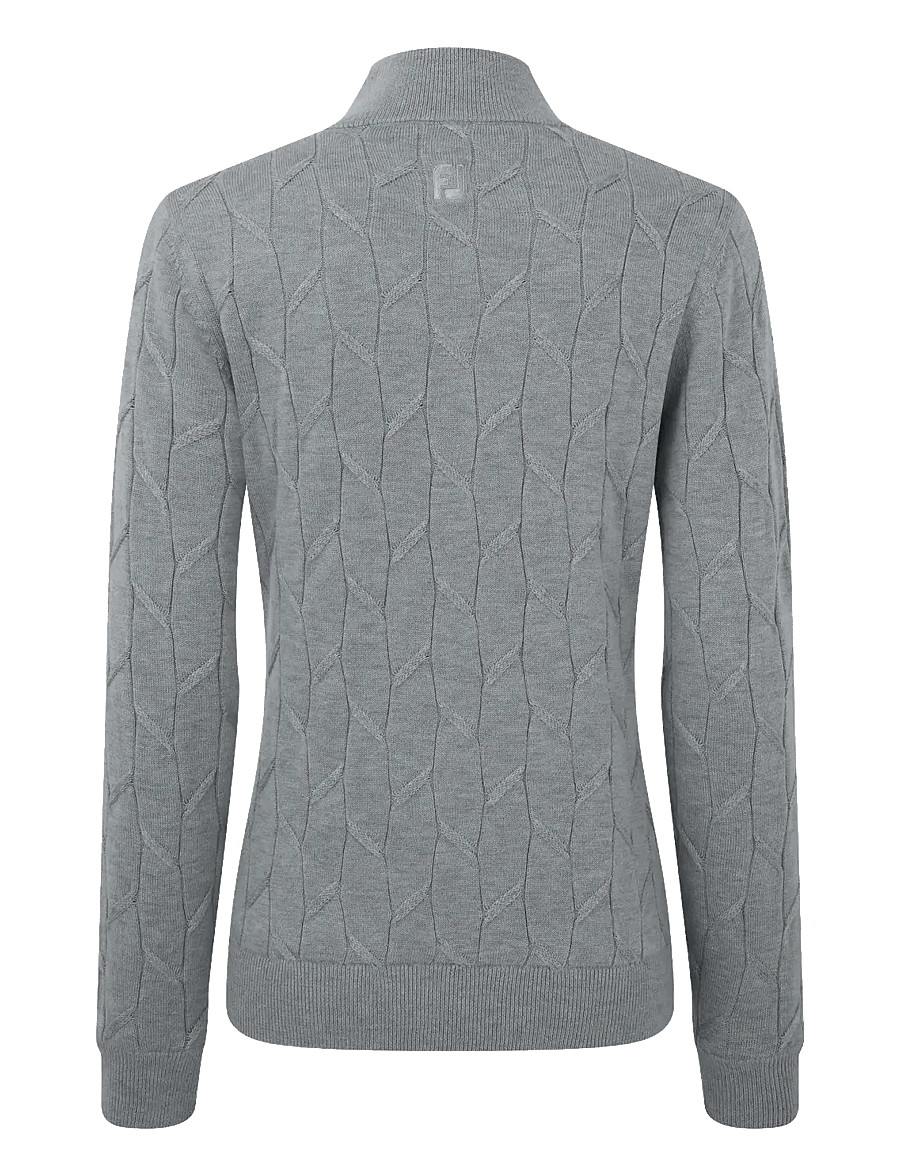 FootJoy - Full-Zip Lined Pullover - sweatshirts - grey - 1