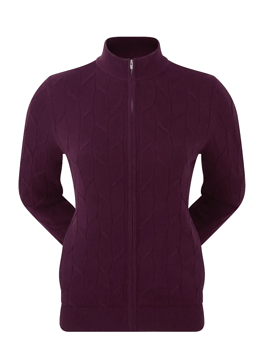 FootJoy - Full-Zip Lined Pullover - sweatshirts - purple - 0