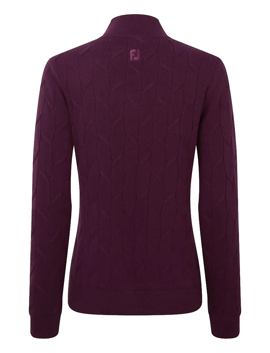 FootJoy - Full-Zip Lined Pullover - sweatshirts - purple - 1