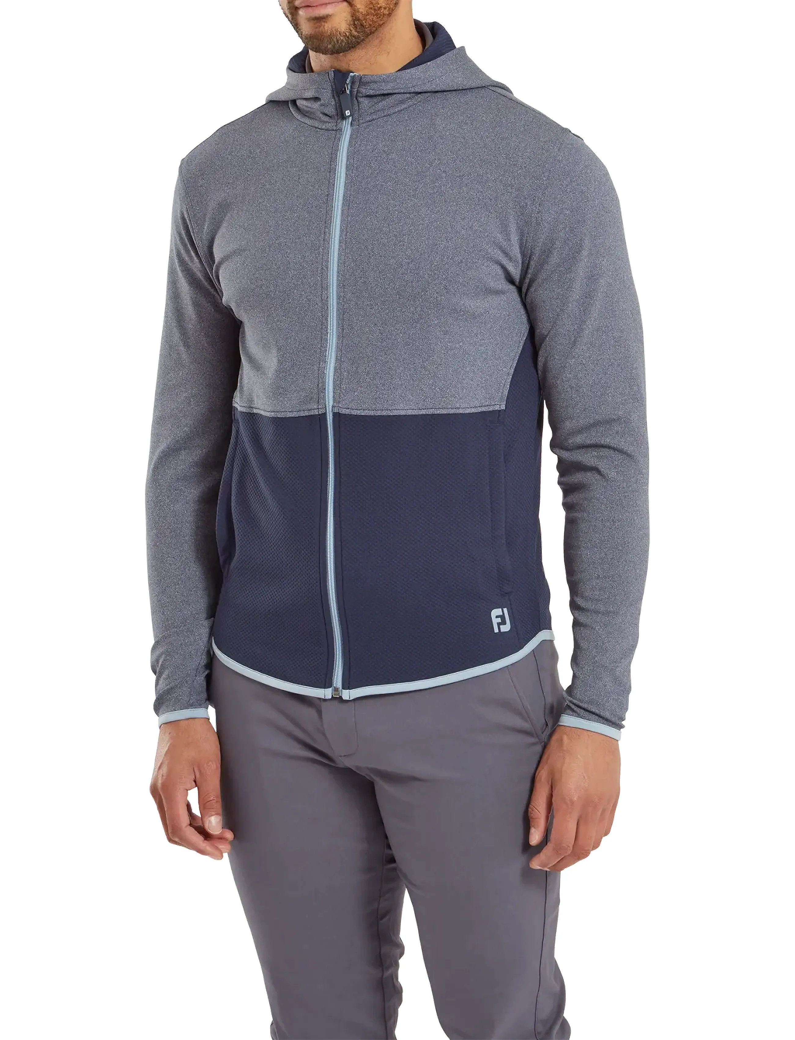 FootJoy Thermoseries Full-Zip Hoodie, XXL, Navy, Sport Jackets > Sport Golf Jackets, Herre