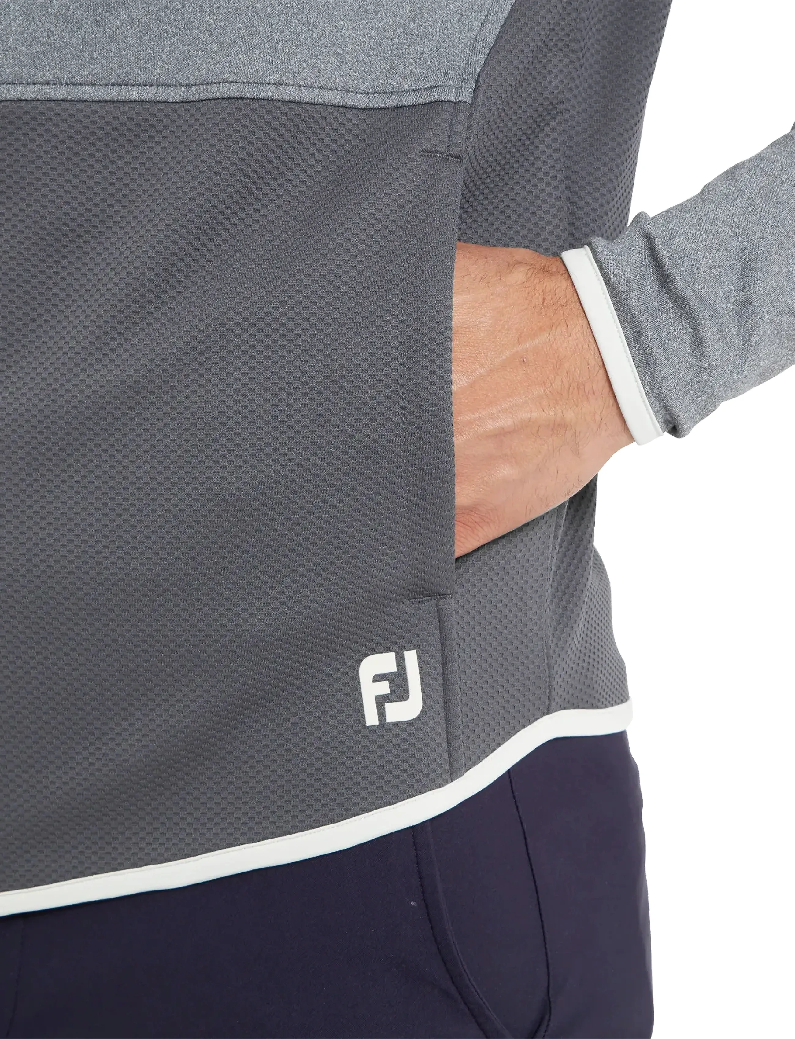 FootJoy - ThermoSeries Full-Zip Hoodie - golfjakker - grey - 4