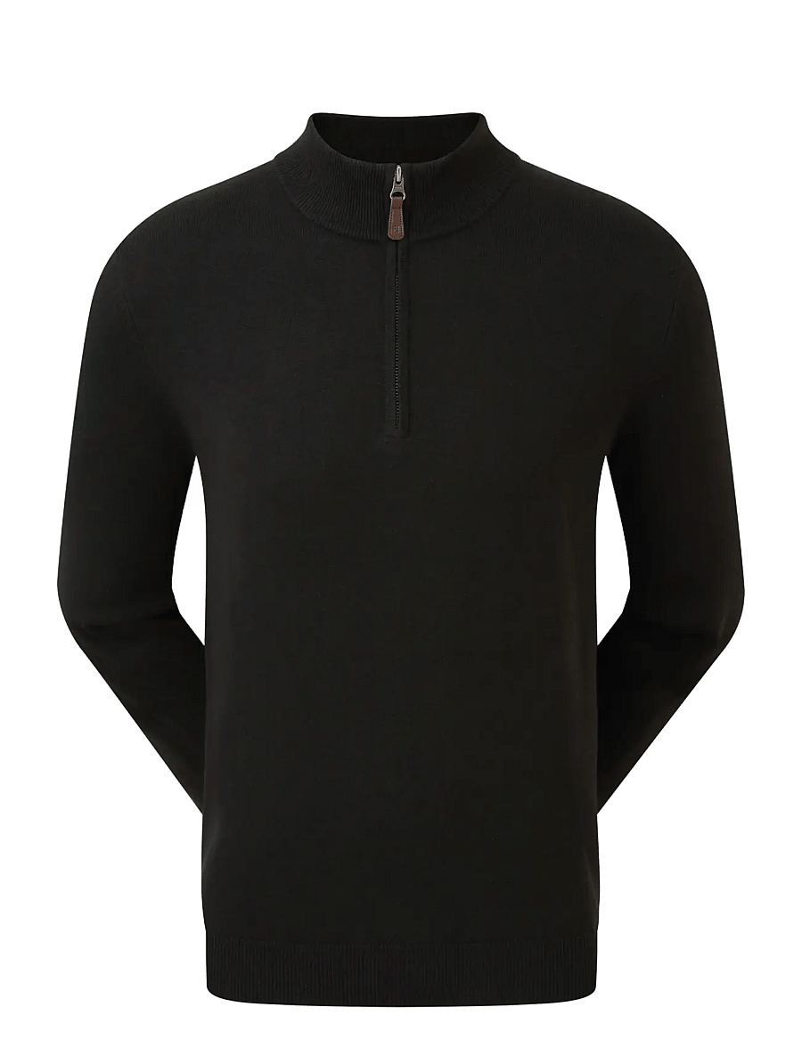 FootJoy - Half-Zip Pullover - fleece & midlayer - black - 1