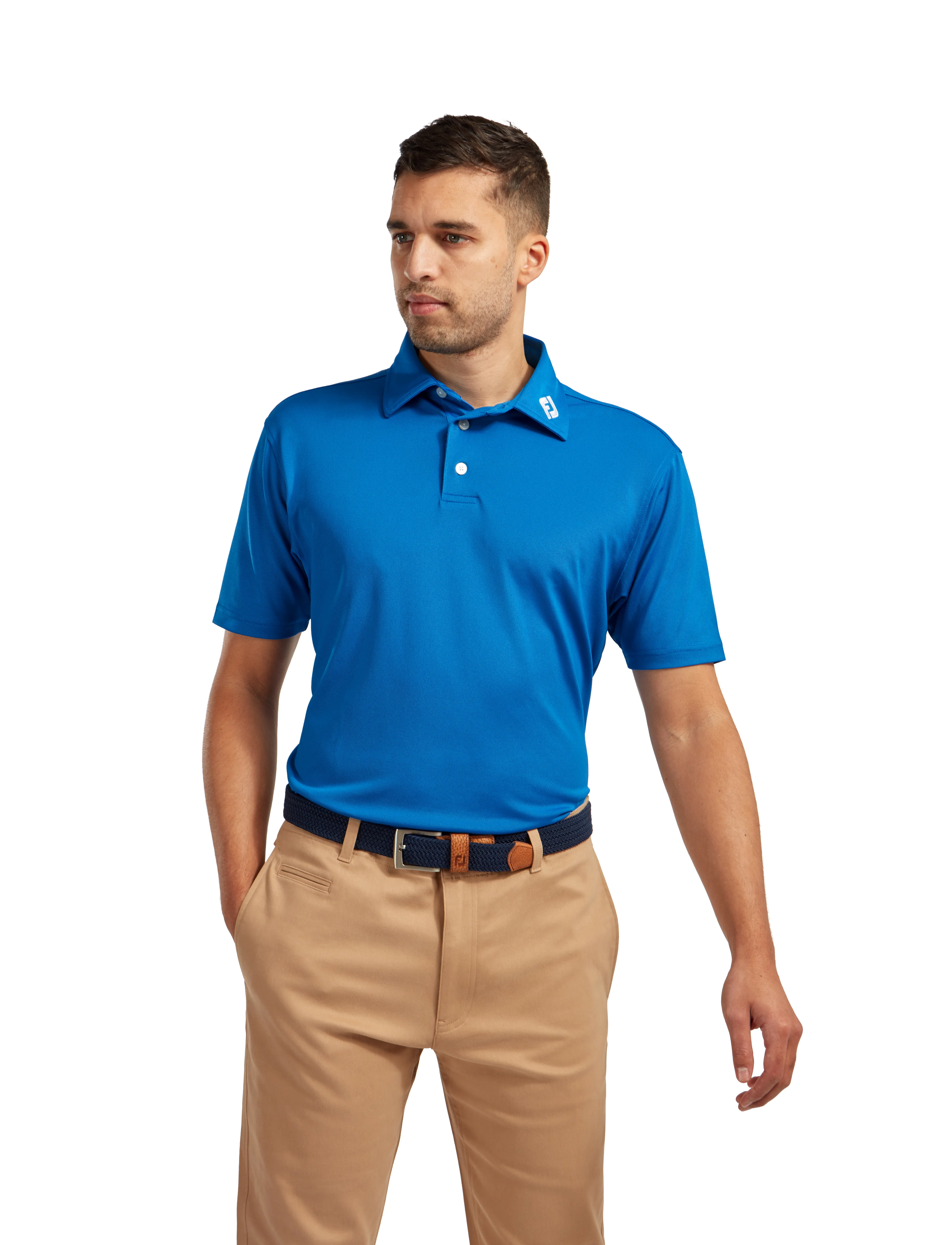FootJoy Stretch Pique Solid - Polo Shirts - BLUE / blue