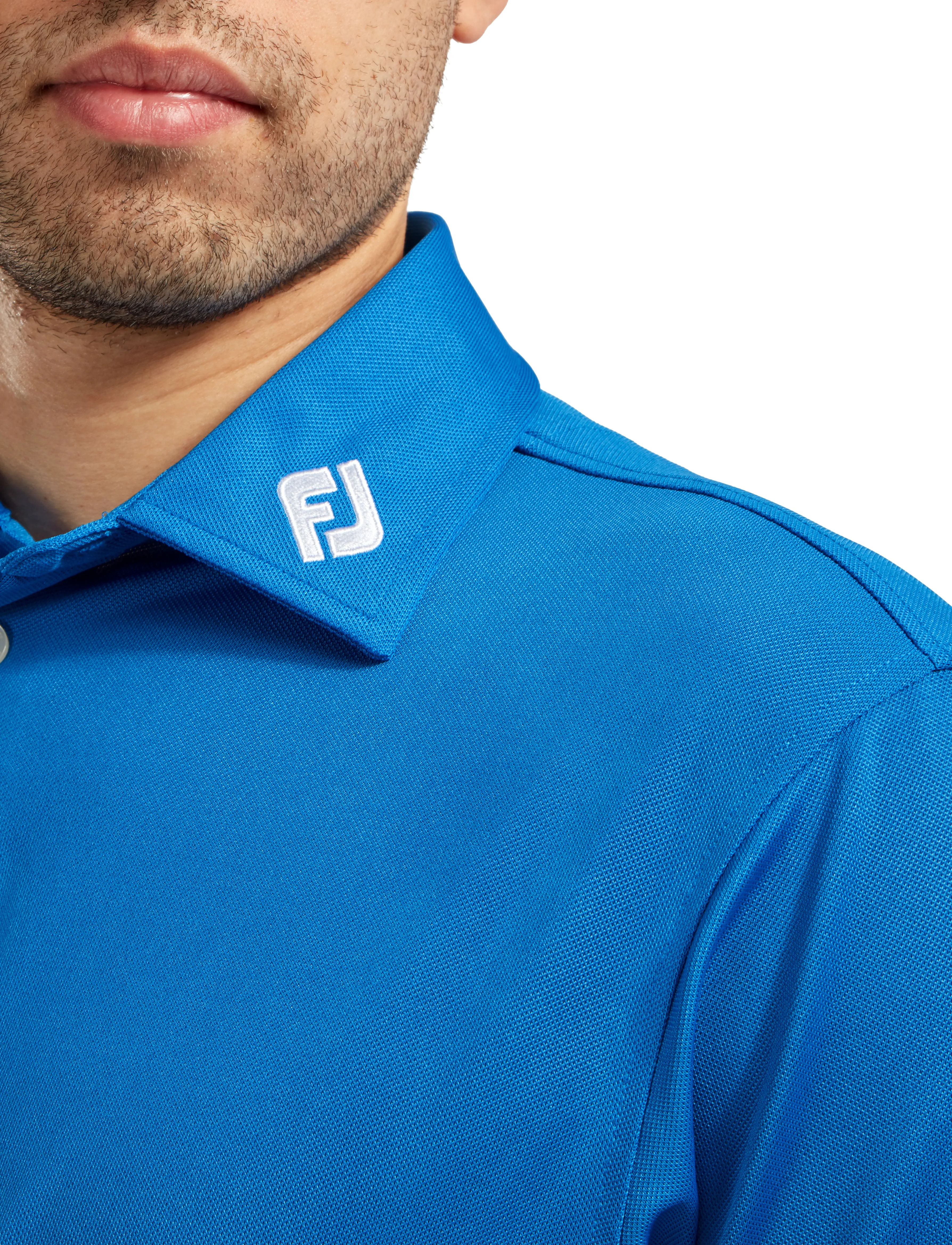FootJoy - Stretch Pique Solid - polos - blue - 3