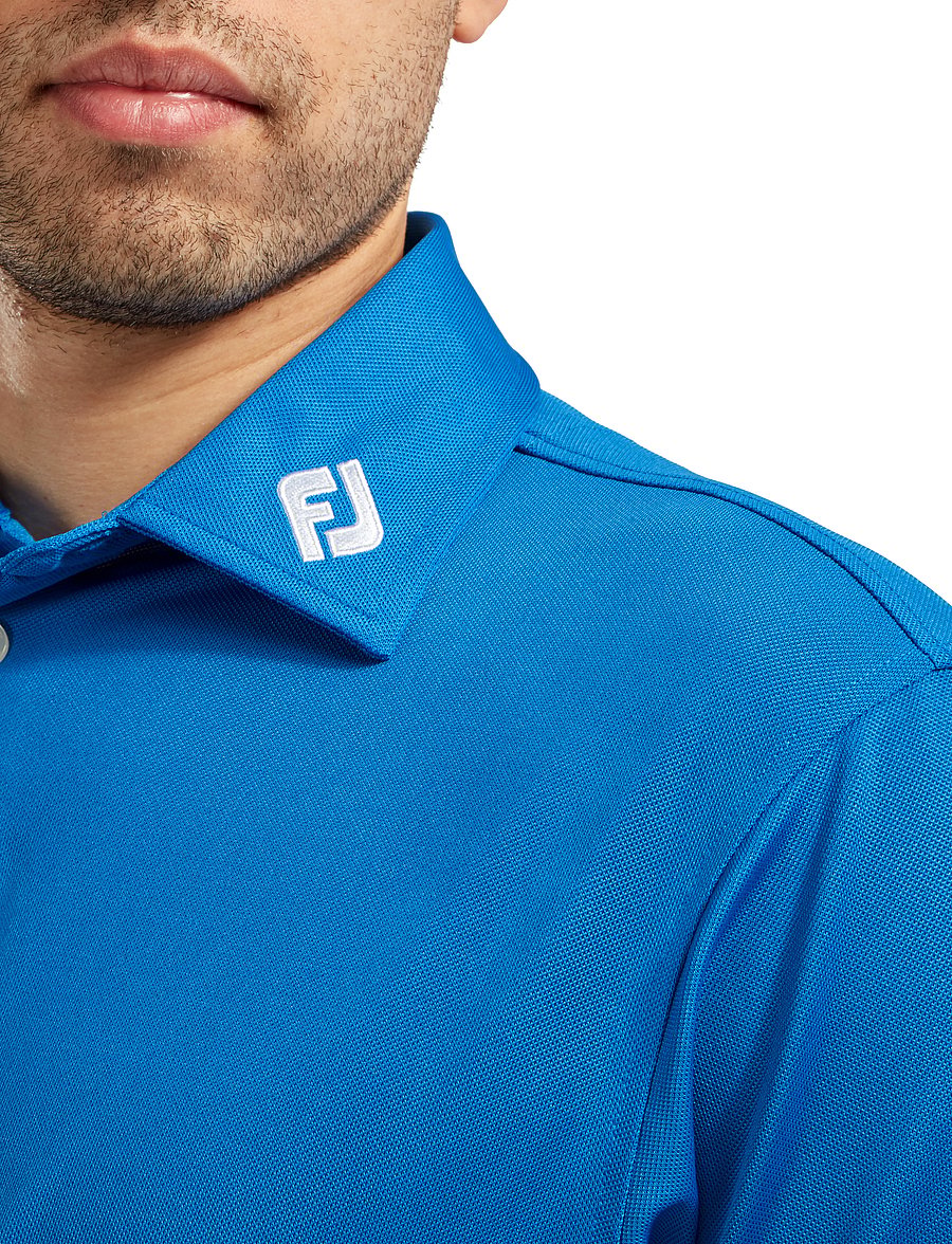 FootJoy - Stretch Pique Solid - polos - blue - 3