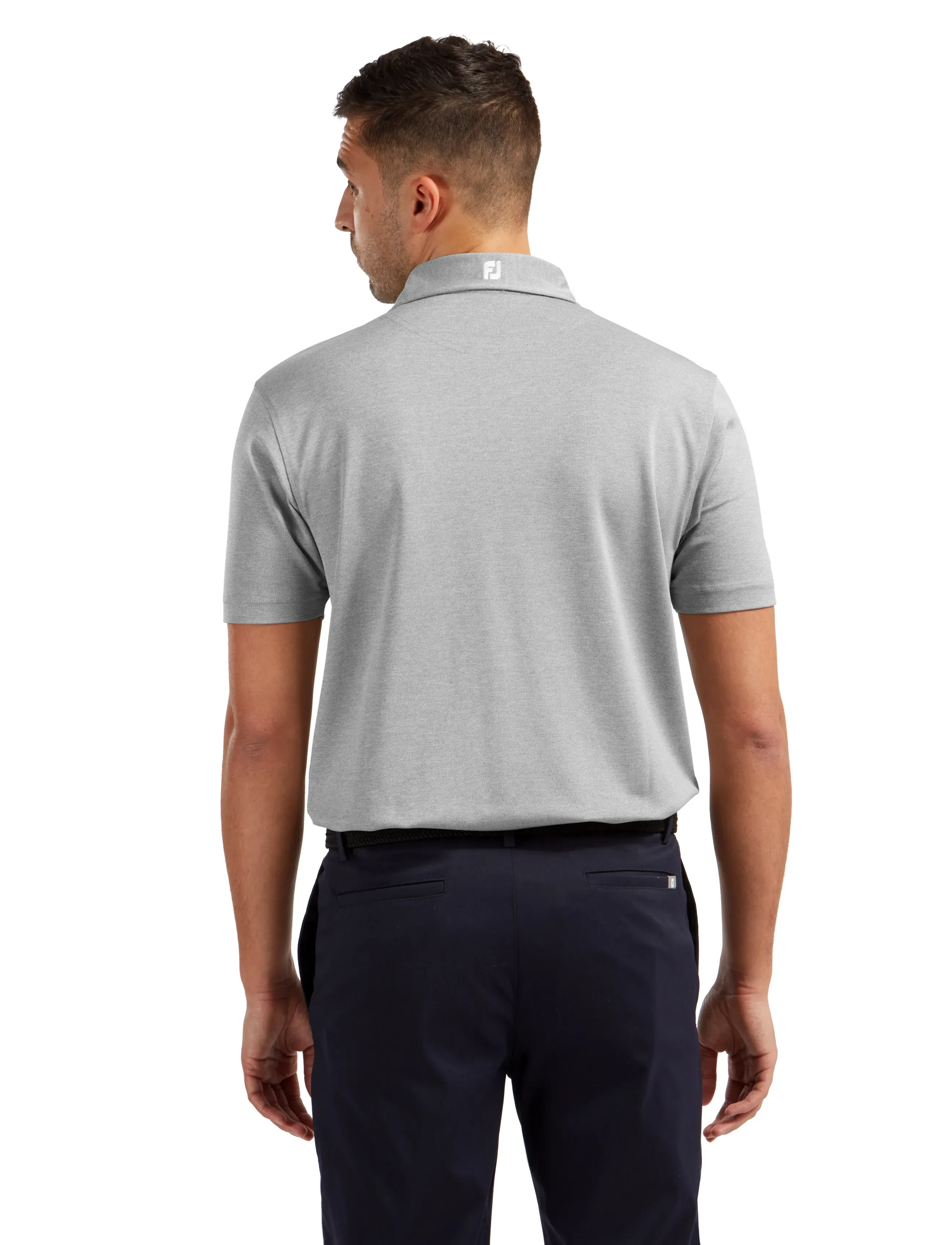 FootJoy - Stretch Pique Solid - heather grey - 3